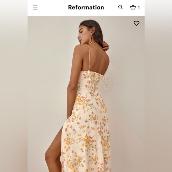 Reformation Juliette dress - size 0 Aries - Picture 2 of 6